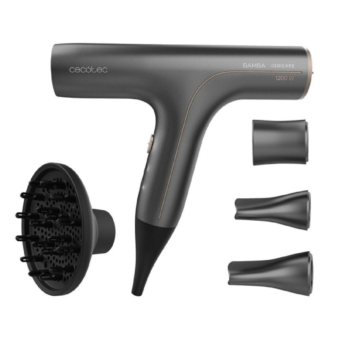 Cecotec - Secador de Cabelo Bamba IoniCare 6000 Rockstar Soft Pro 1200 W