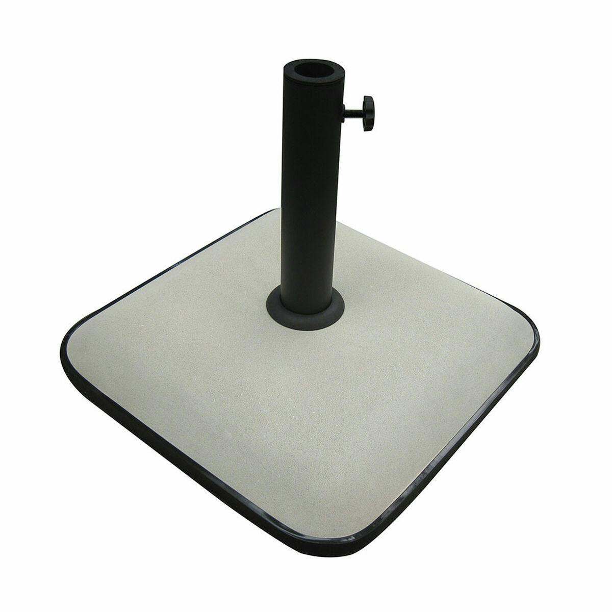 Marbueno Base Sombrilla Cuadrada 45x45x7,3 cm 25KG Branco Jardim, Piscina, Terraço