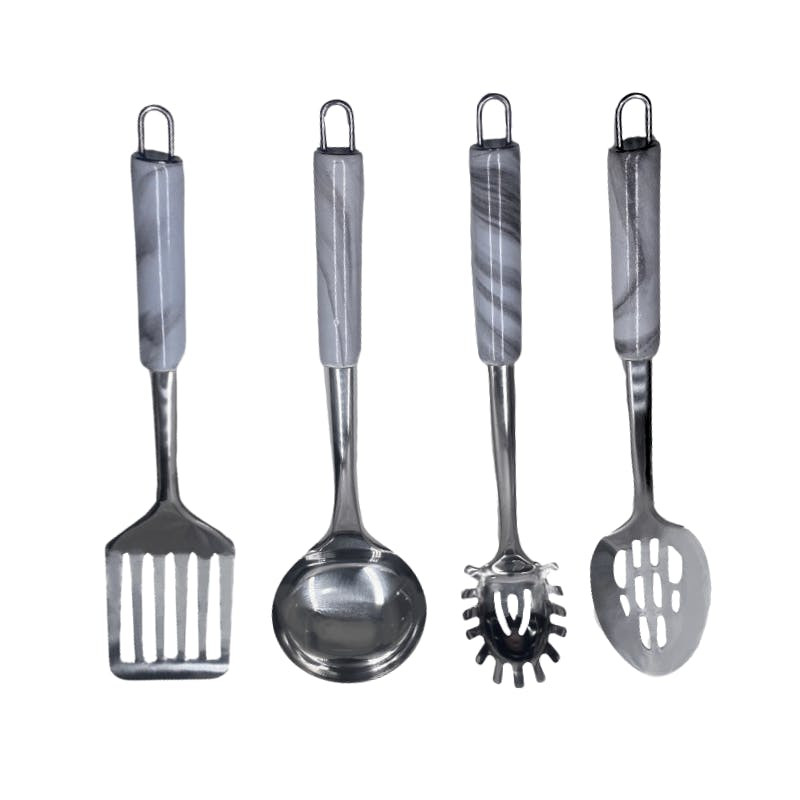 Eisenbach® A0019: Conjunto de Utensílios de Cozinha em Aço Inoxidável 4 Peças