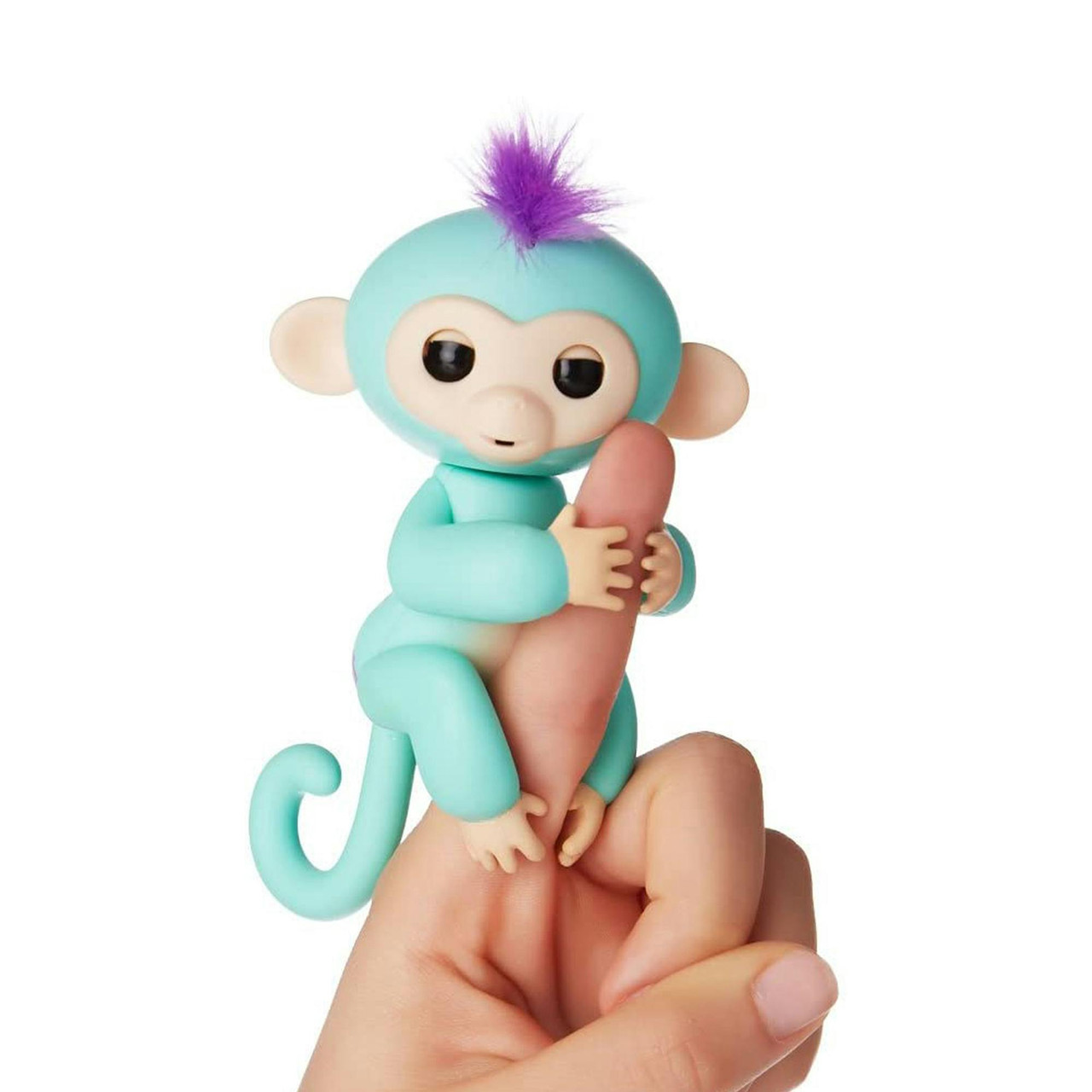 Cenocco® Brinquedo de Dedo Macaco Feliz Azul Turquesa CC-9048