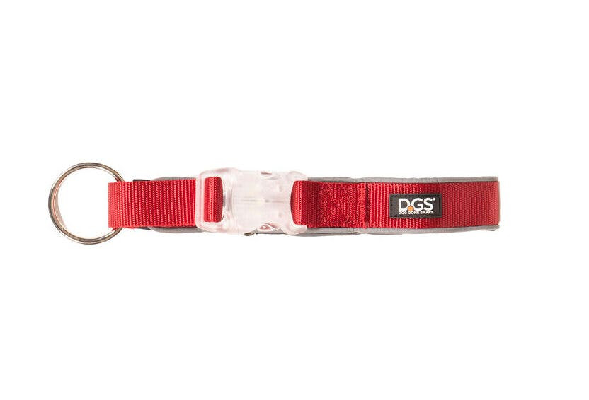 Coleira para Cães Dog Gone Smart Vermelho 12 Leve