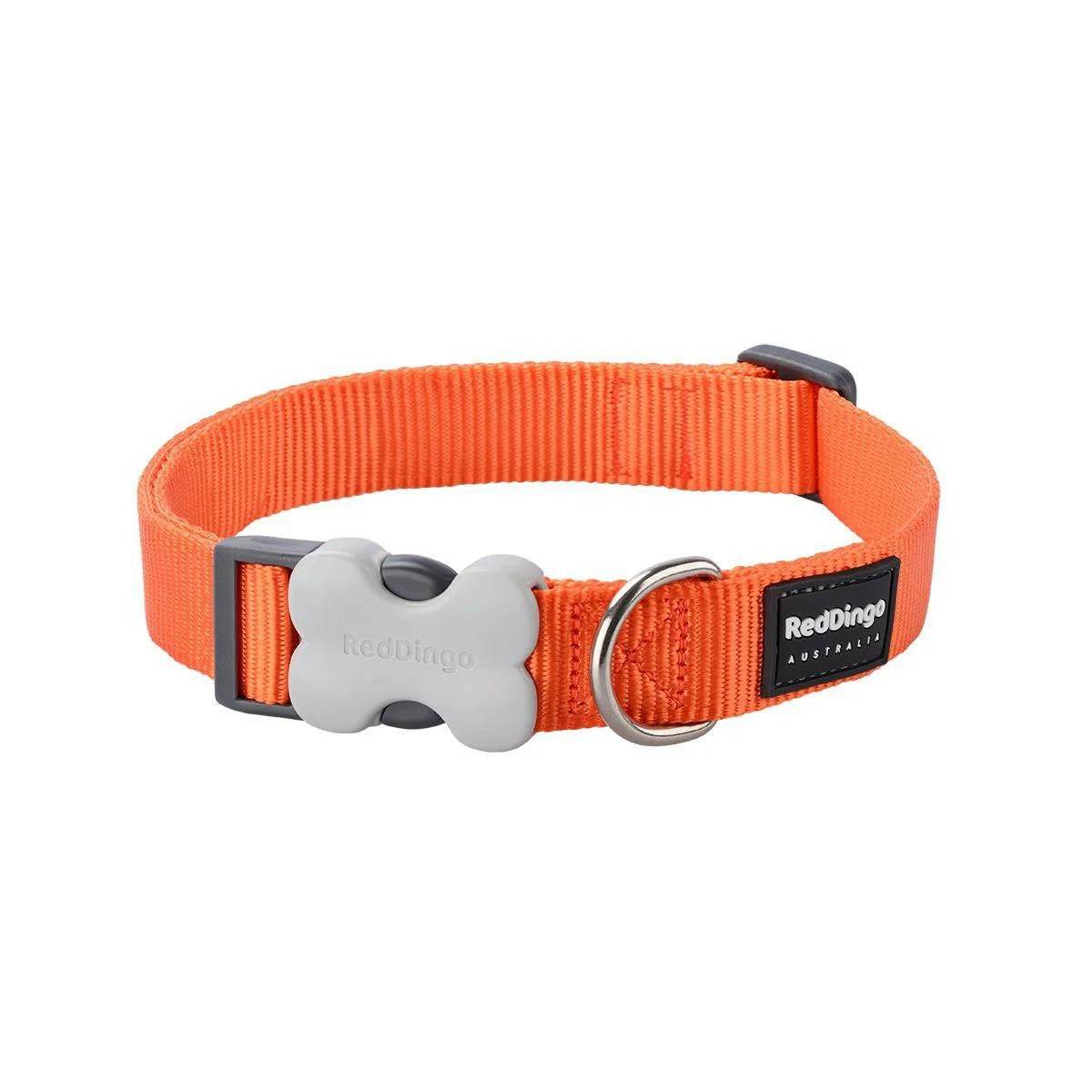 Coleira para Cães Red Dingo Liso Laranja (1,2 x 20-32 cm)