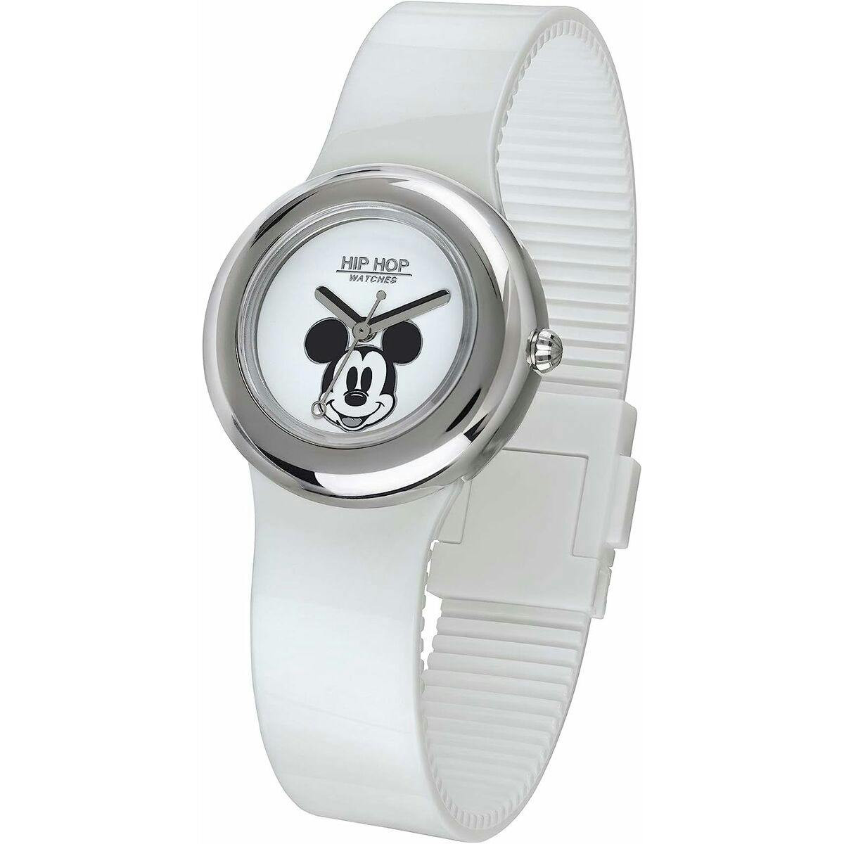 Relógio Unissexo Hip Hop Mickey Metal White (Ø 32 Mm)