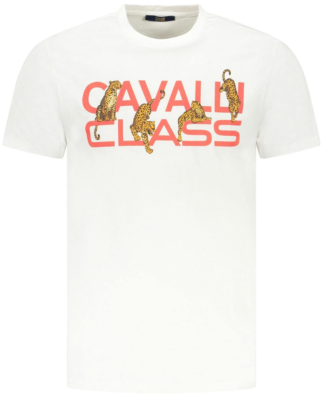 Cavalli Class® T-Shirt Branca Homem TXT60MJD06 - M