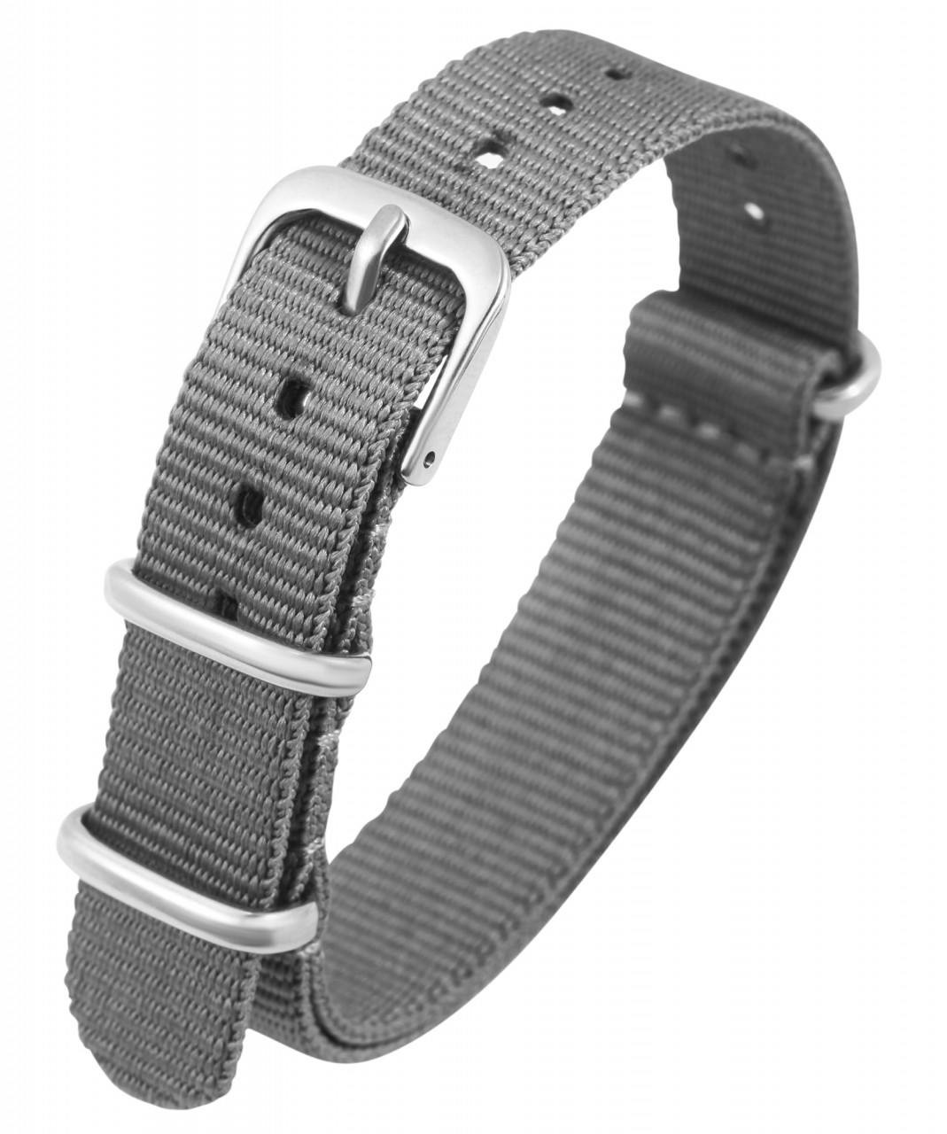 Mestre Artesão® Bracelete de Relógio Cinzenta em Náilon - 18mm - 0001