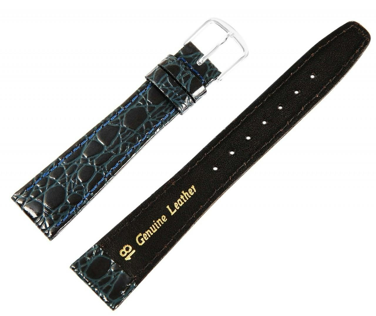 Mestre Artesão® Bracelete de Relógio em Couro Genuíno 18 mm