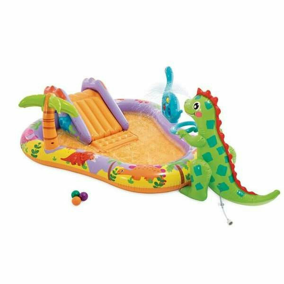 Intex Piscina Insuflável para Crianças Dino Park 201 x 157 x 69 cm