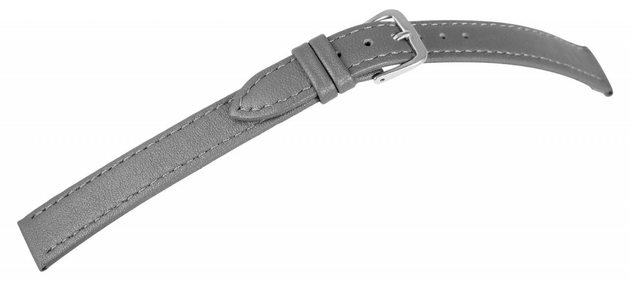 Mestre Artesão® Bracelete de Relógio Cinzenta em Couro Genuíno - 18mm - 0427