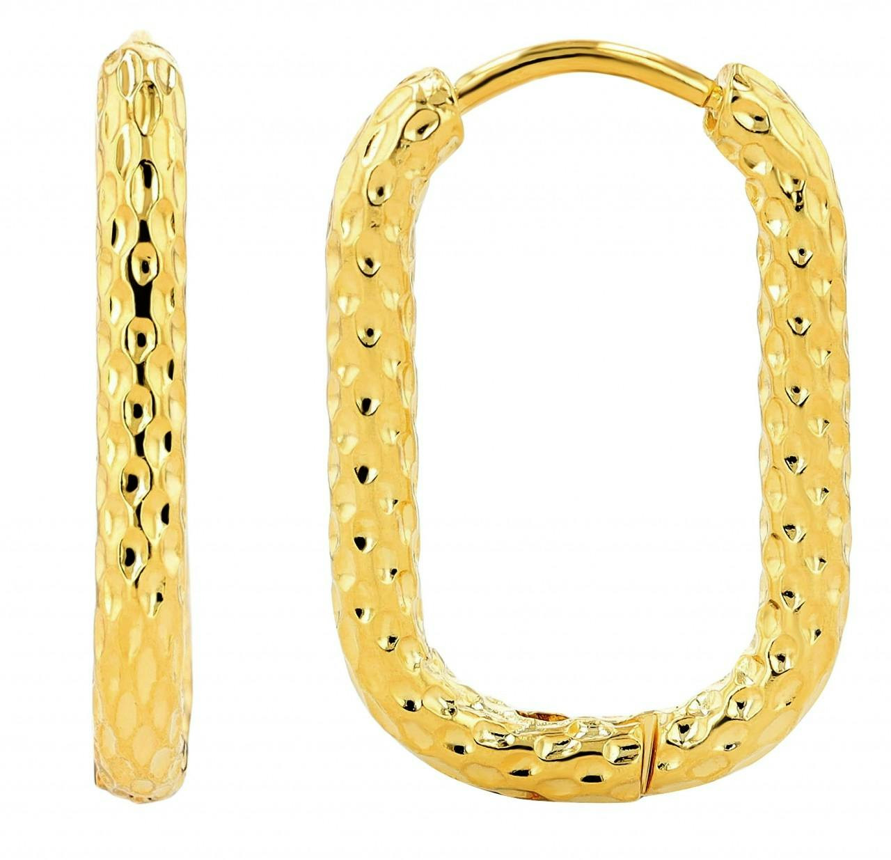 Akzent® Brincos Argola Dourados em Aço Inoxidável 0711