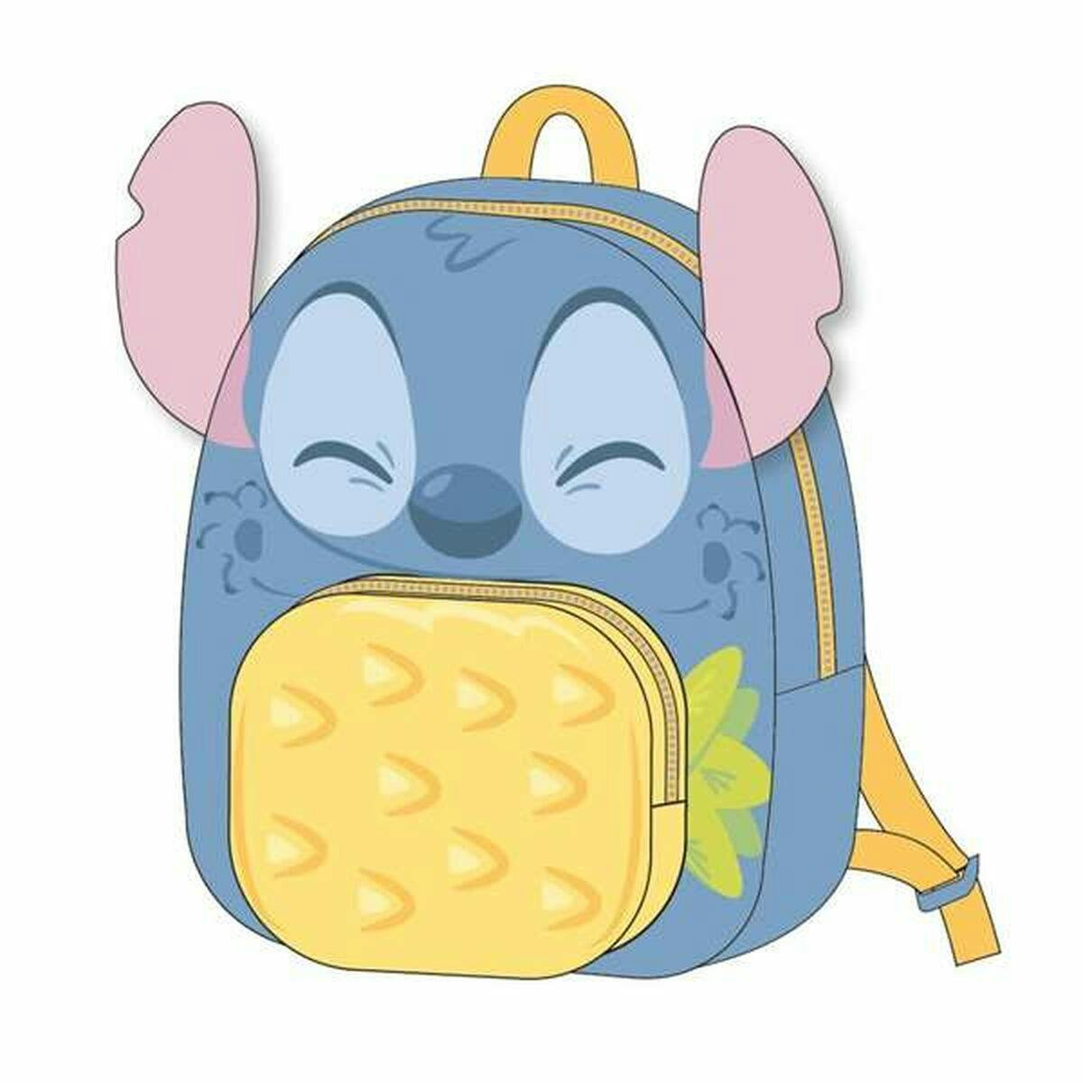 Mochila escolar Stitch azul