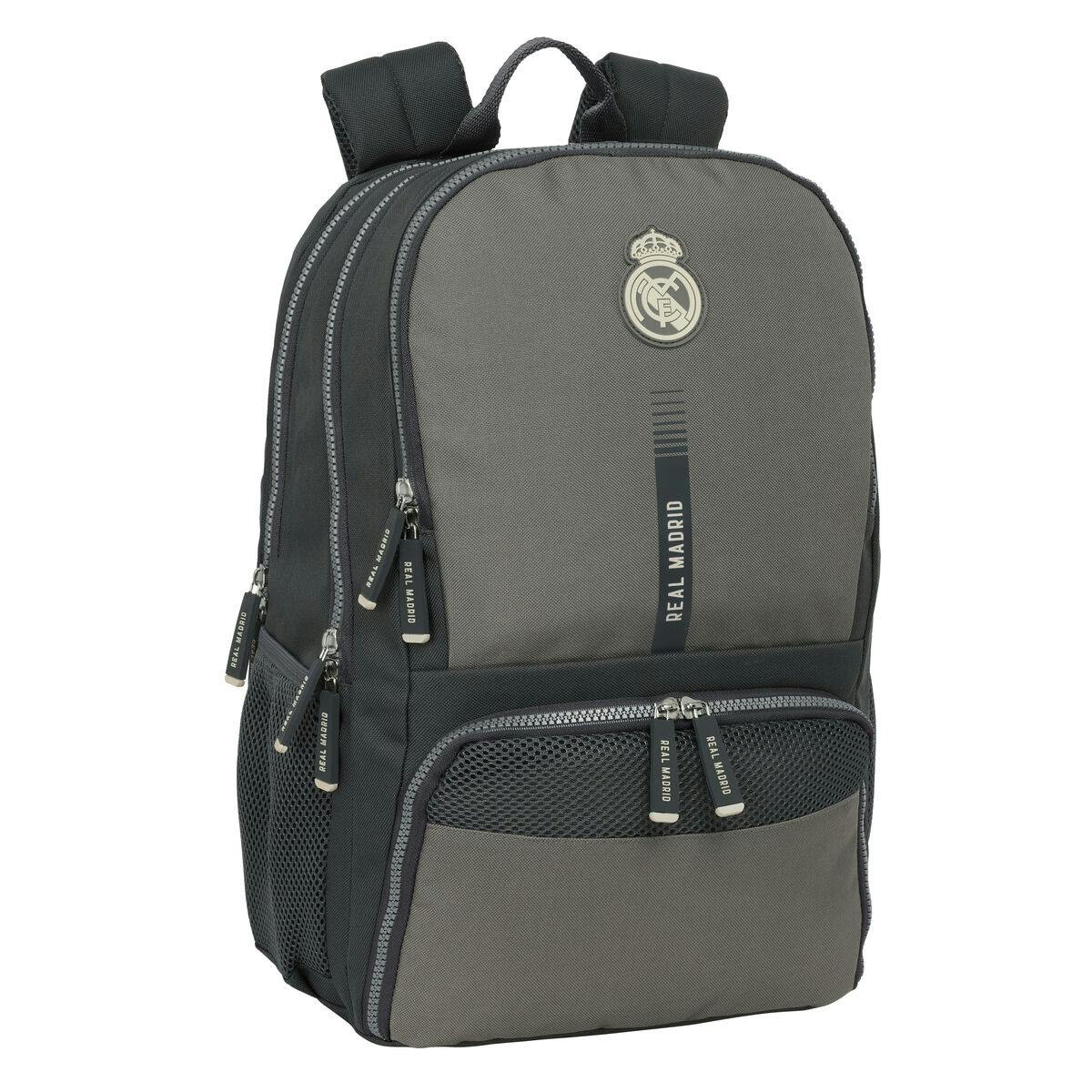 Mochila Escolar Real Madrid C.F. Cinzento 30 x 42 x 17 cm