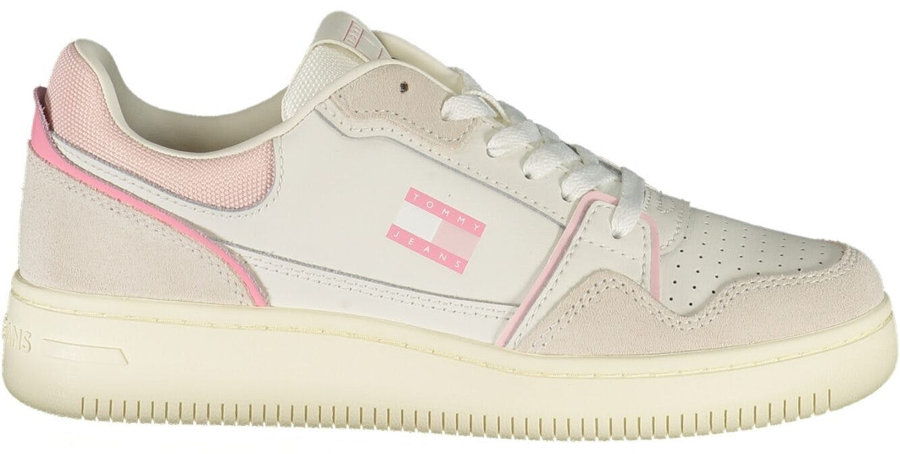 Tommy Hilfiger® Sapatilhas Brancas e Rosa de Mulher EN0EN02818 - 39