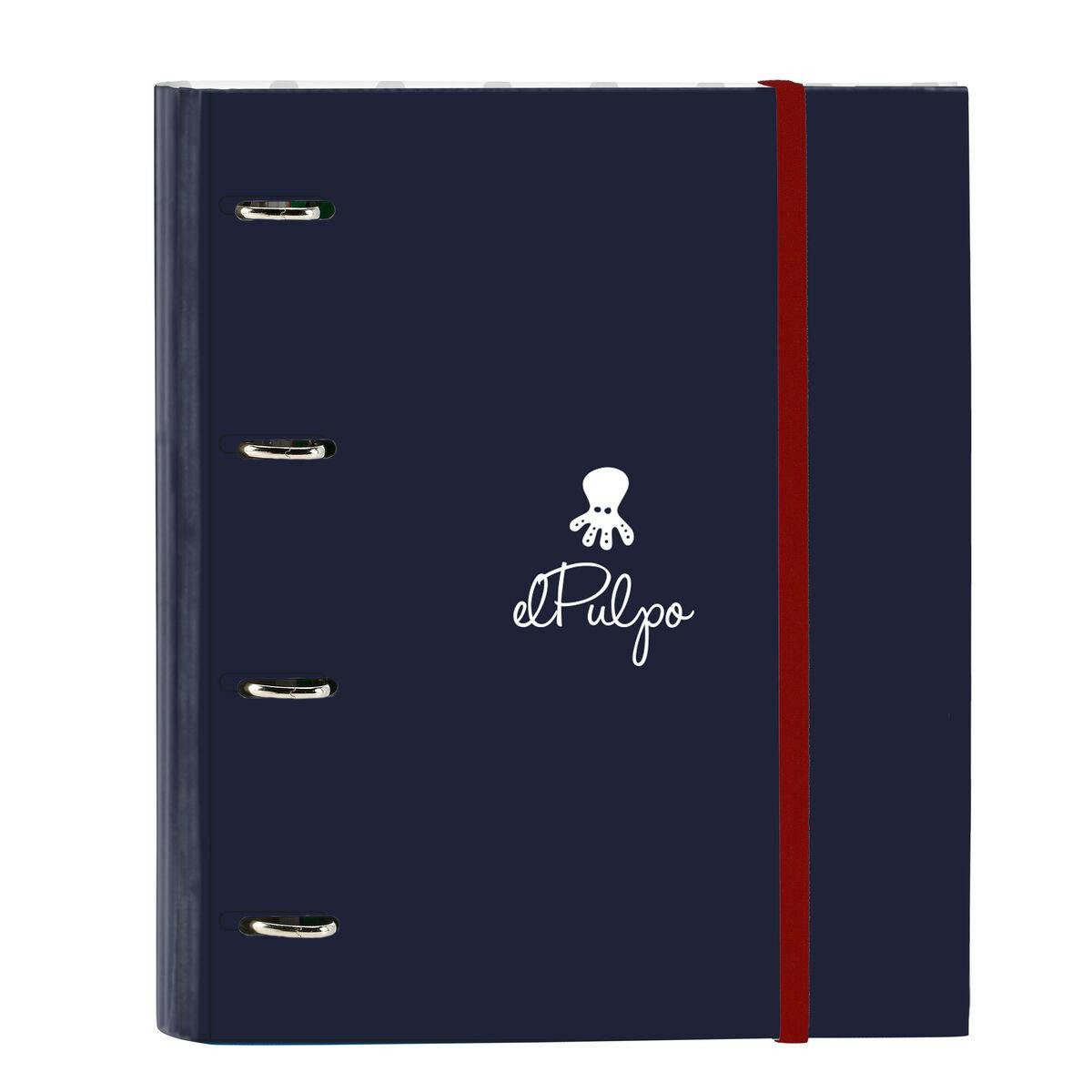 El Pulpo - Capa com Argolas Azul Marinho