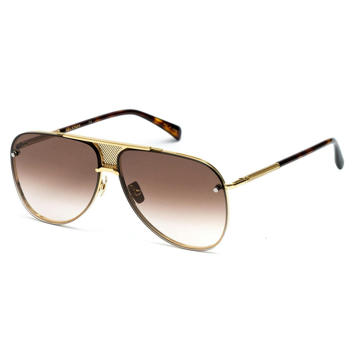 Belstaff® Óculos de Sol BECKINGTON-SHINY-NEGRO Dourado
