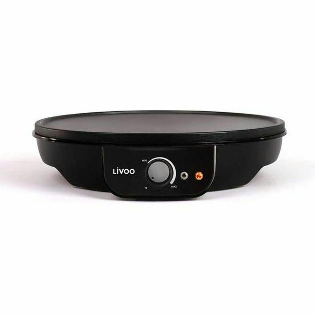 Livoo - Máquina de Crepes DOP196 1000W Preto