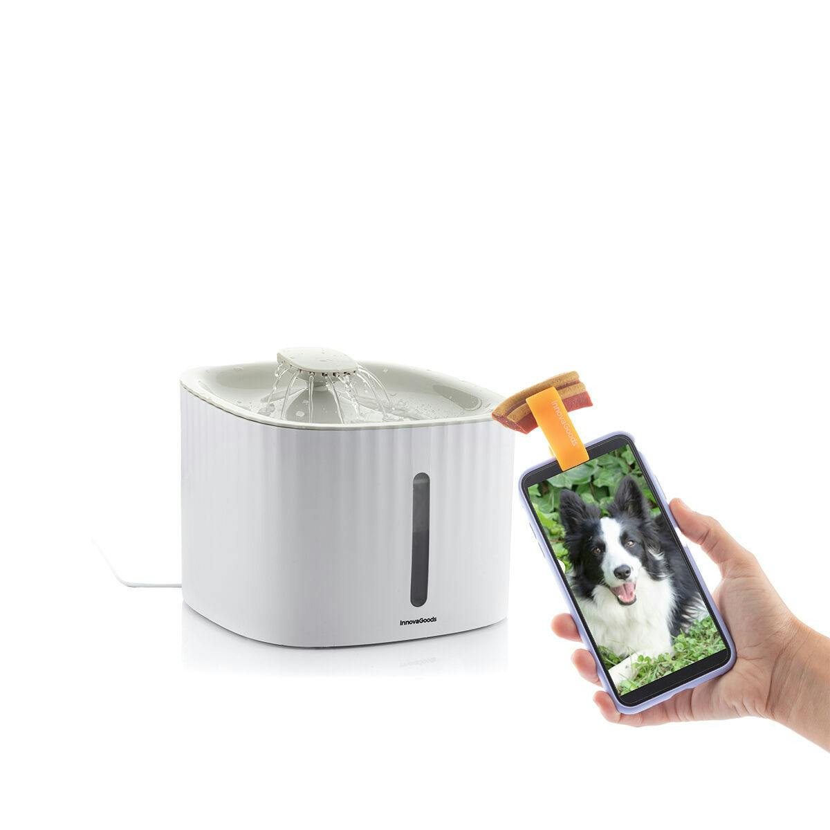 InnovaGoods - Pack Clipe de Selfies para Animais de Estimação e Fonte Água