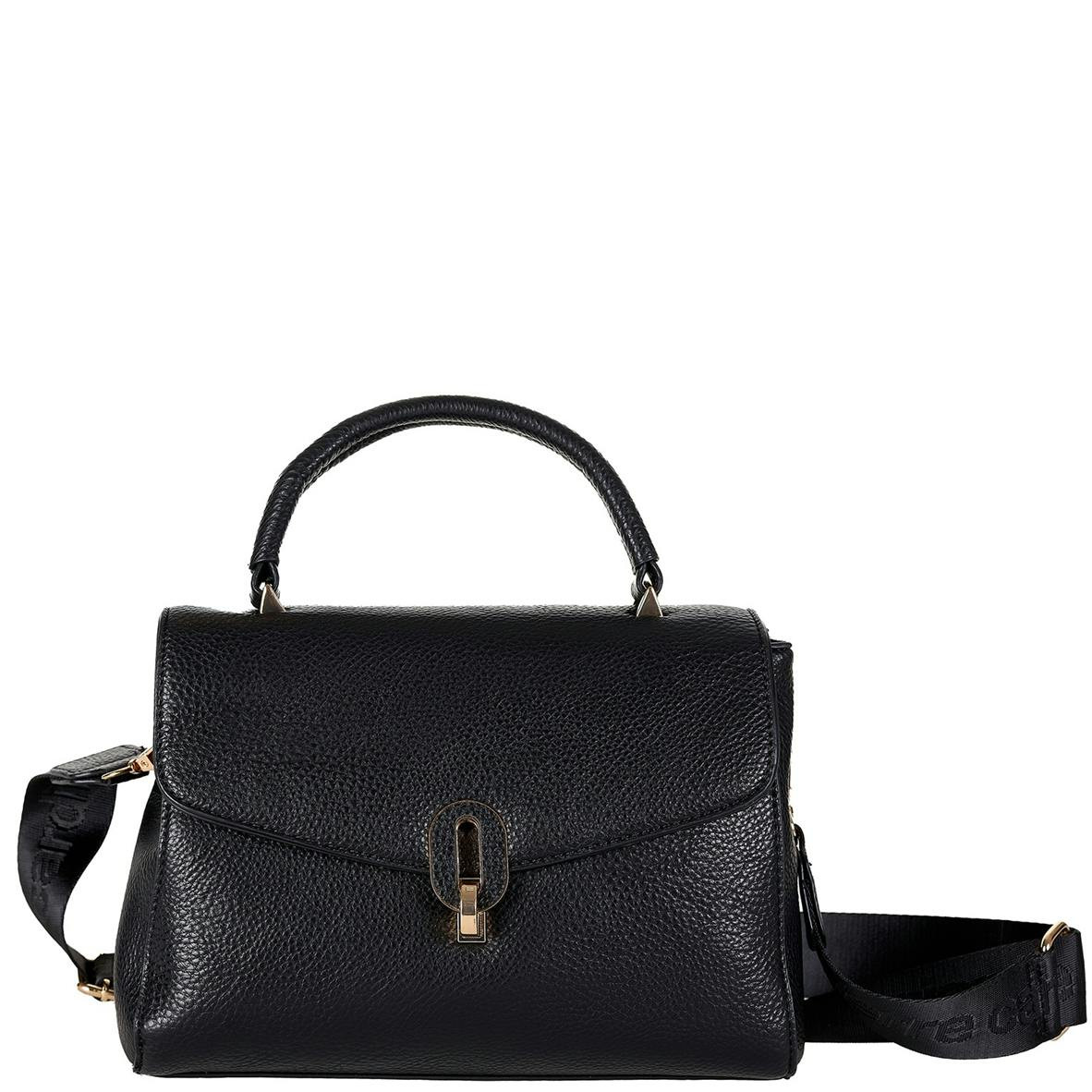 Pierre Cardin® Mala Preta Mulher com Alça de Ombro em Couro Ecológico GN34 9050