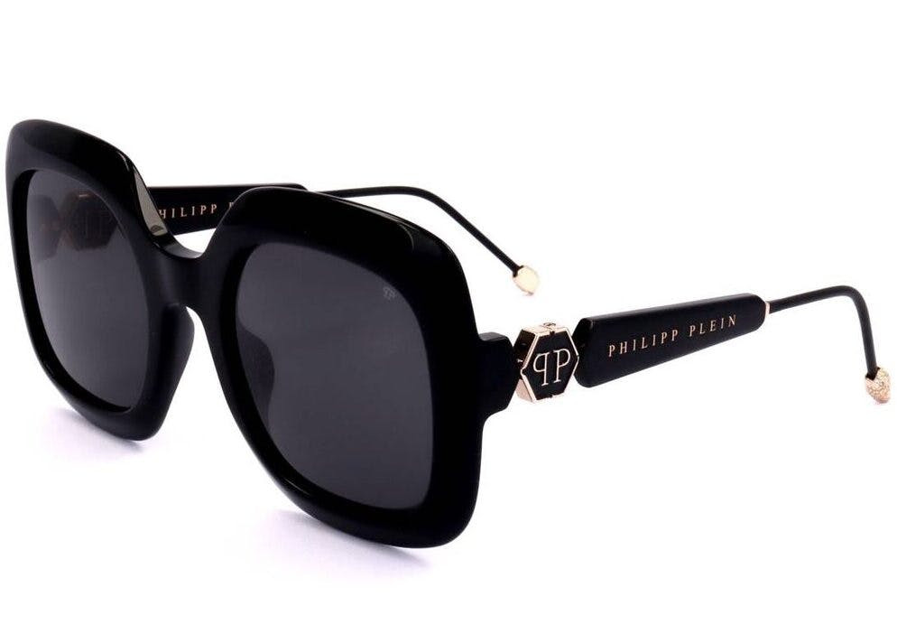 Philipp Plein® Óculos de Sol SPP065S SHINY NIGHT BLUE