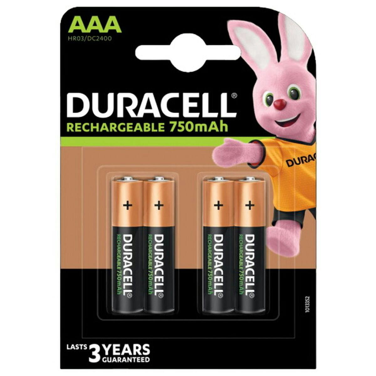 Pilhas recarregáveis LR03 750 mAh