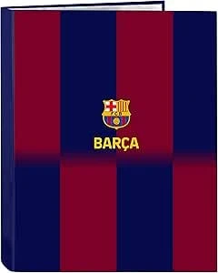 Pasta com argolas F.C. Barcelona Azul Grená A4