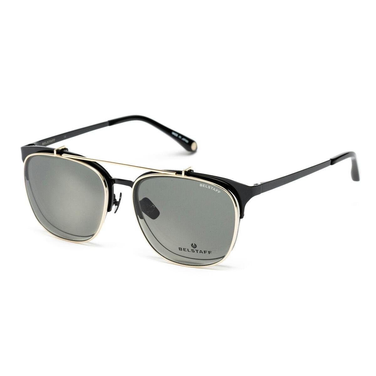Belstaff® Armação de Óculos + Óculos de Sol HATCHER-NEGRO-DORADO-W Clip On