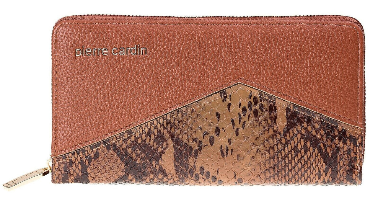 Pierre Cardin® Carteira Castanha de Couro Ecológico WX19 8828