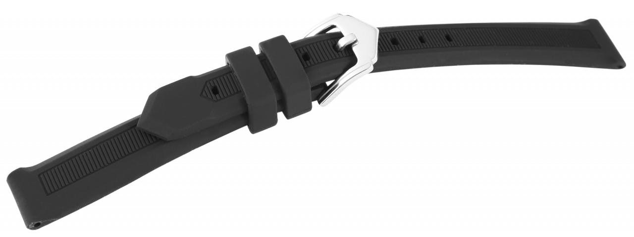 Mestre Artesão® Bracelete de Relógio em Silicone Preto - 18mm