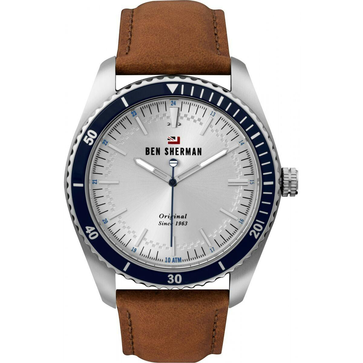 Relógio masculino analógico Ben Sherman com caixa 43 mm