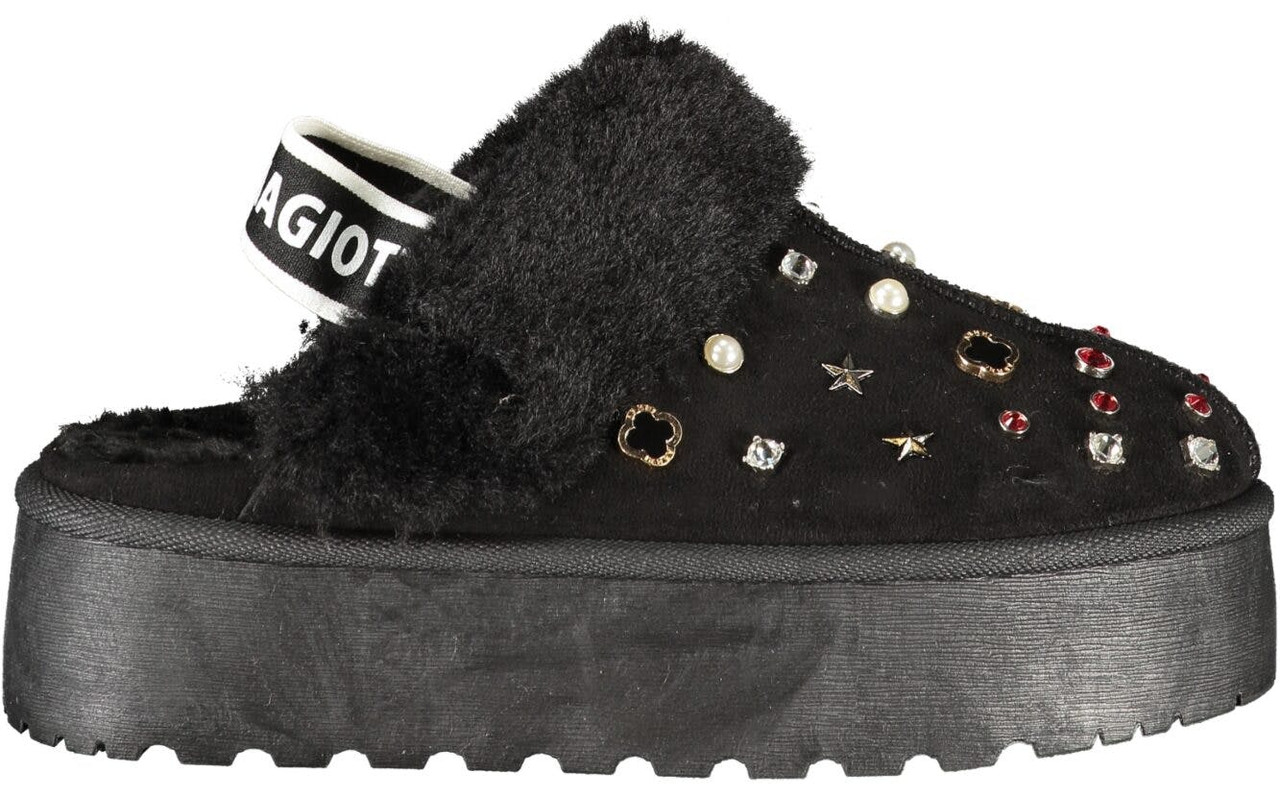 Laura Biagiotti ® Chinelo Preto de Mulher 9269_NE - 38