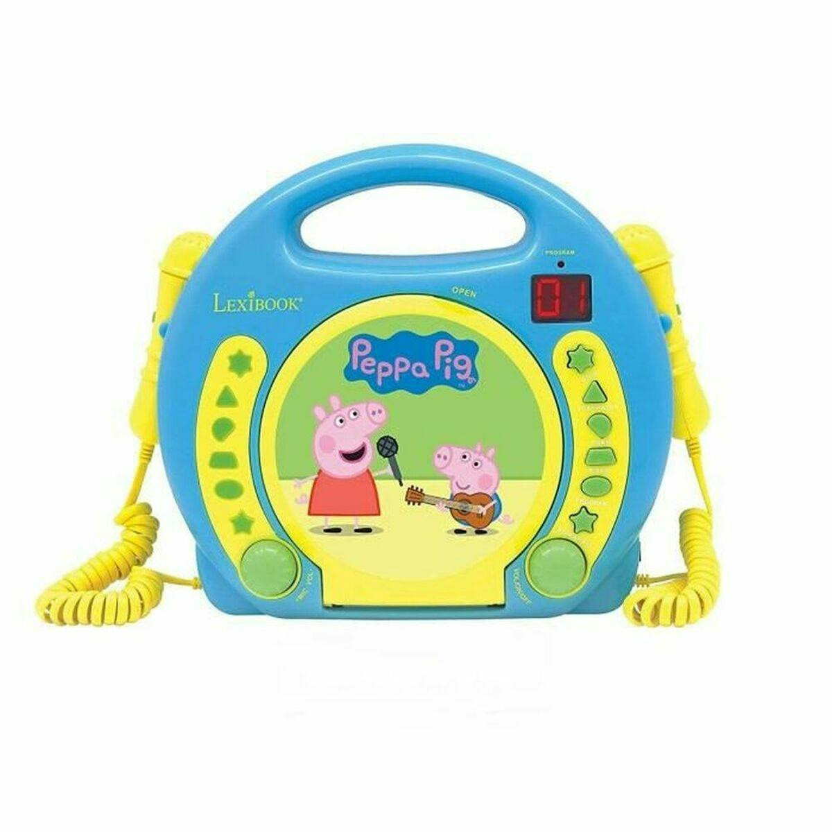 Reprodutor Peppa Pig CD Microfone para Karaoke x2