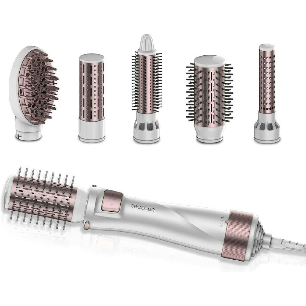 Cecotec - Escova Alisadora Cerâmica 5in1 Pro Branco