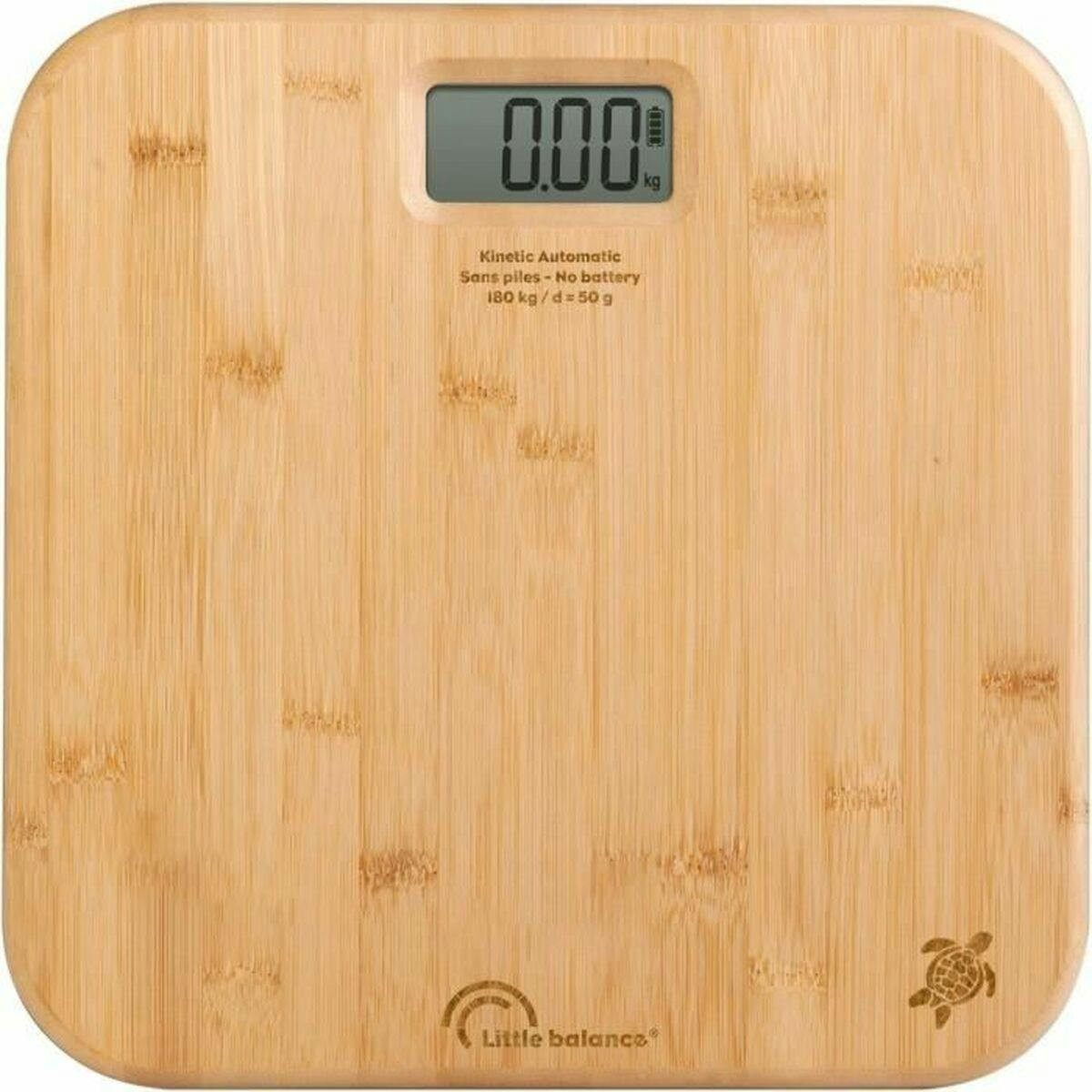 Little Balance - Balança digital para casa de banho Automática Kinetic Bambu