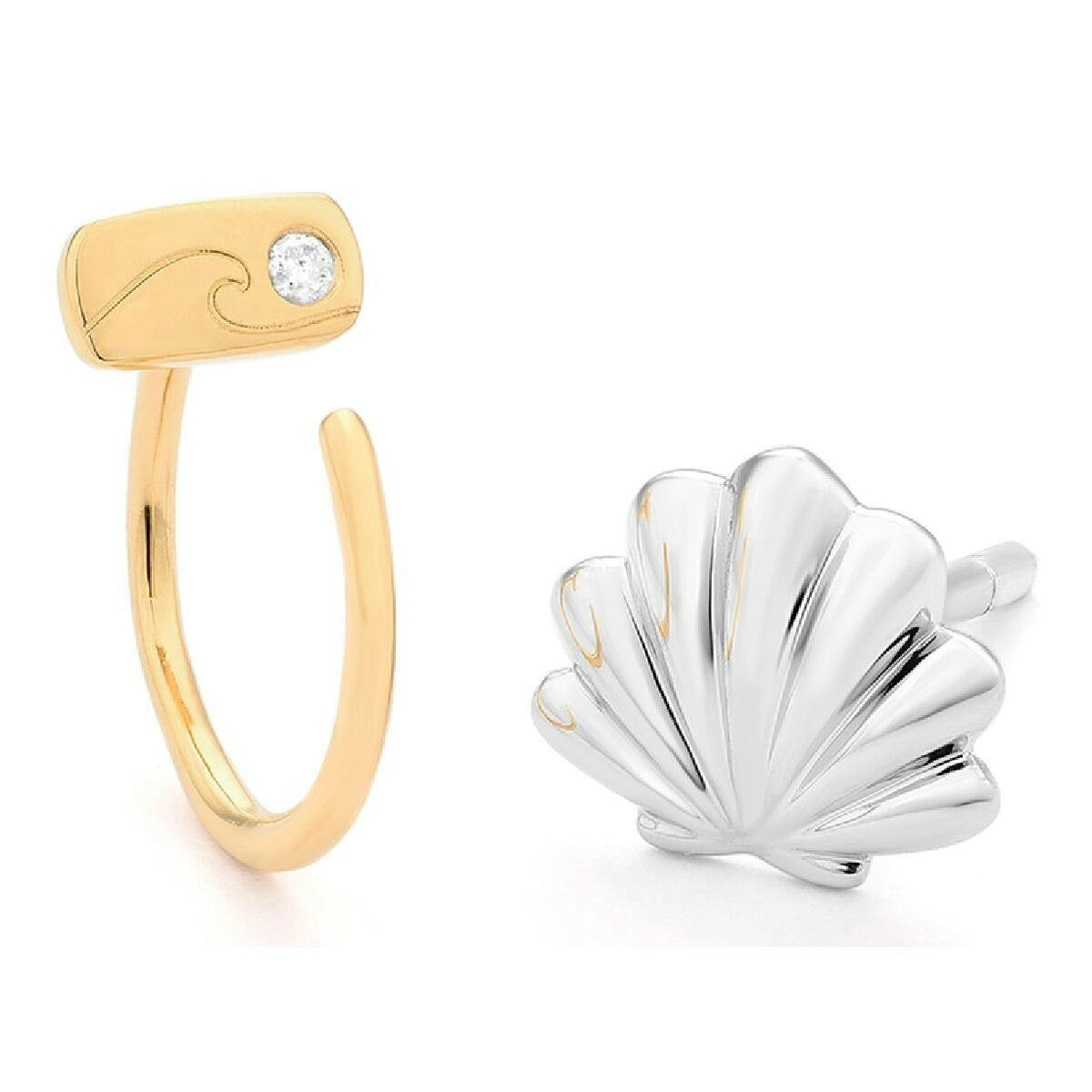 Secrecy® Brincos Femininos E8215CDAWW900 Prata Esterlina