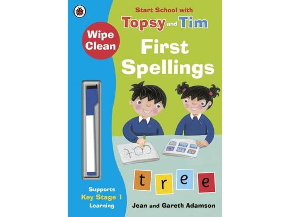 Wipeclean First Spellings Start School by Jean Adamson (English)