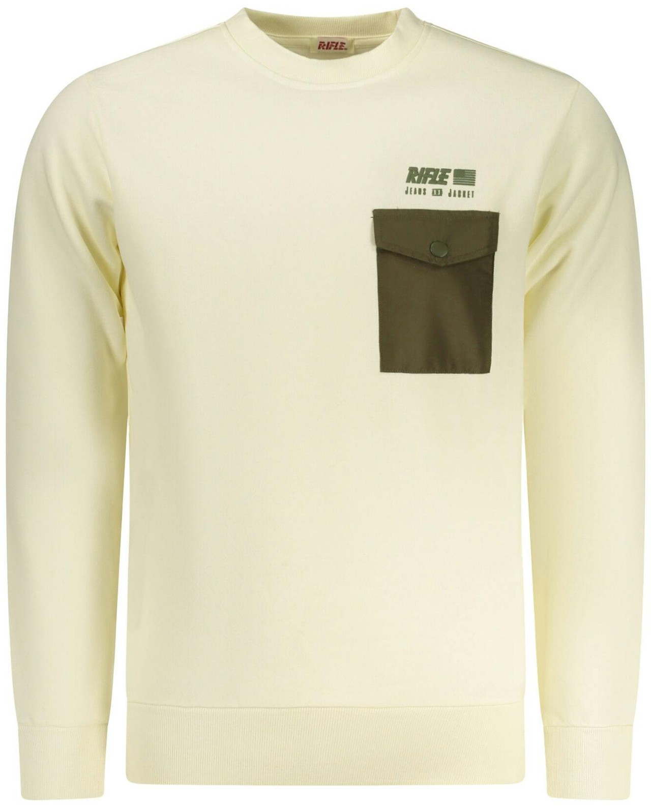 Rifle® Suéter Branco de Homem RFF410 - L