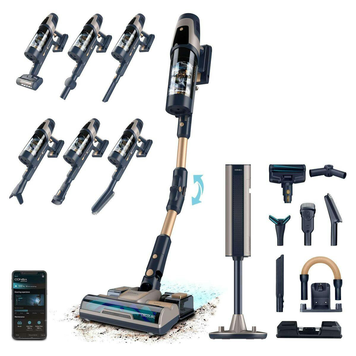Cecotec - Aspirador Escova RZ90 AI AquaPet Flex (850 W)