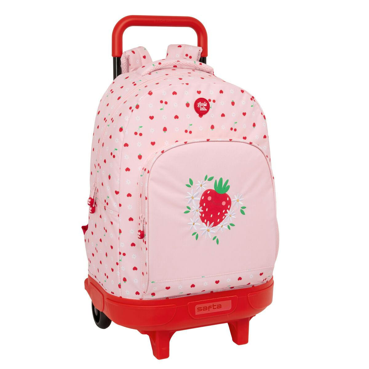 Mochila Escolar com Rodas Glow Lab Frutitas 33 x 45 x 22 cm - S4313875