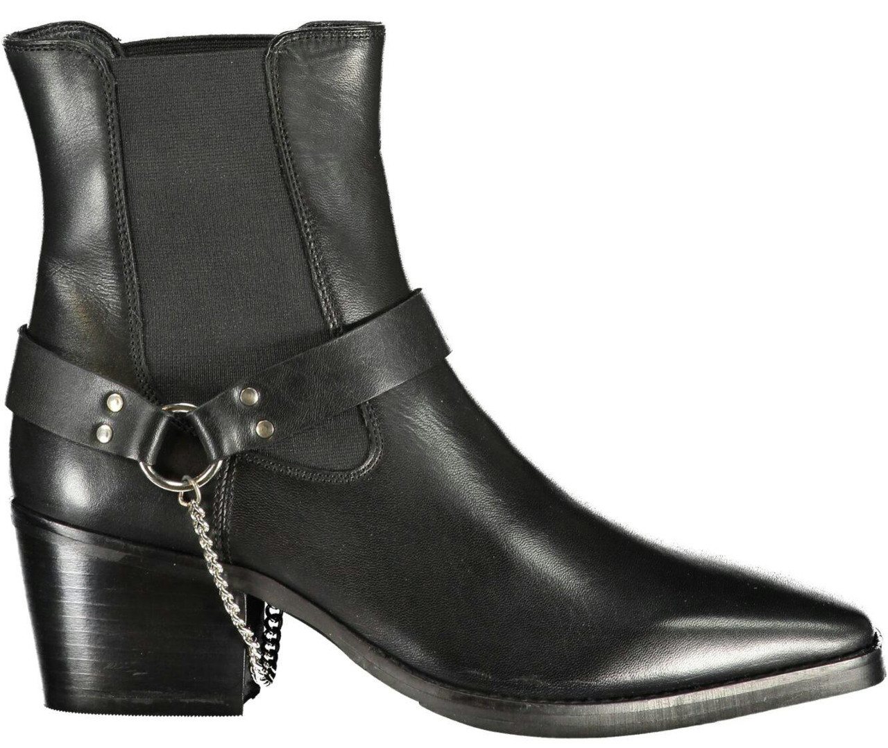 Cafenoir ® Bota de Cano Curto Preto de Mulher - 36