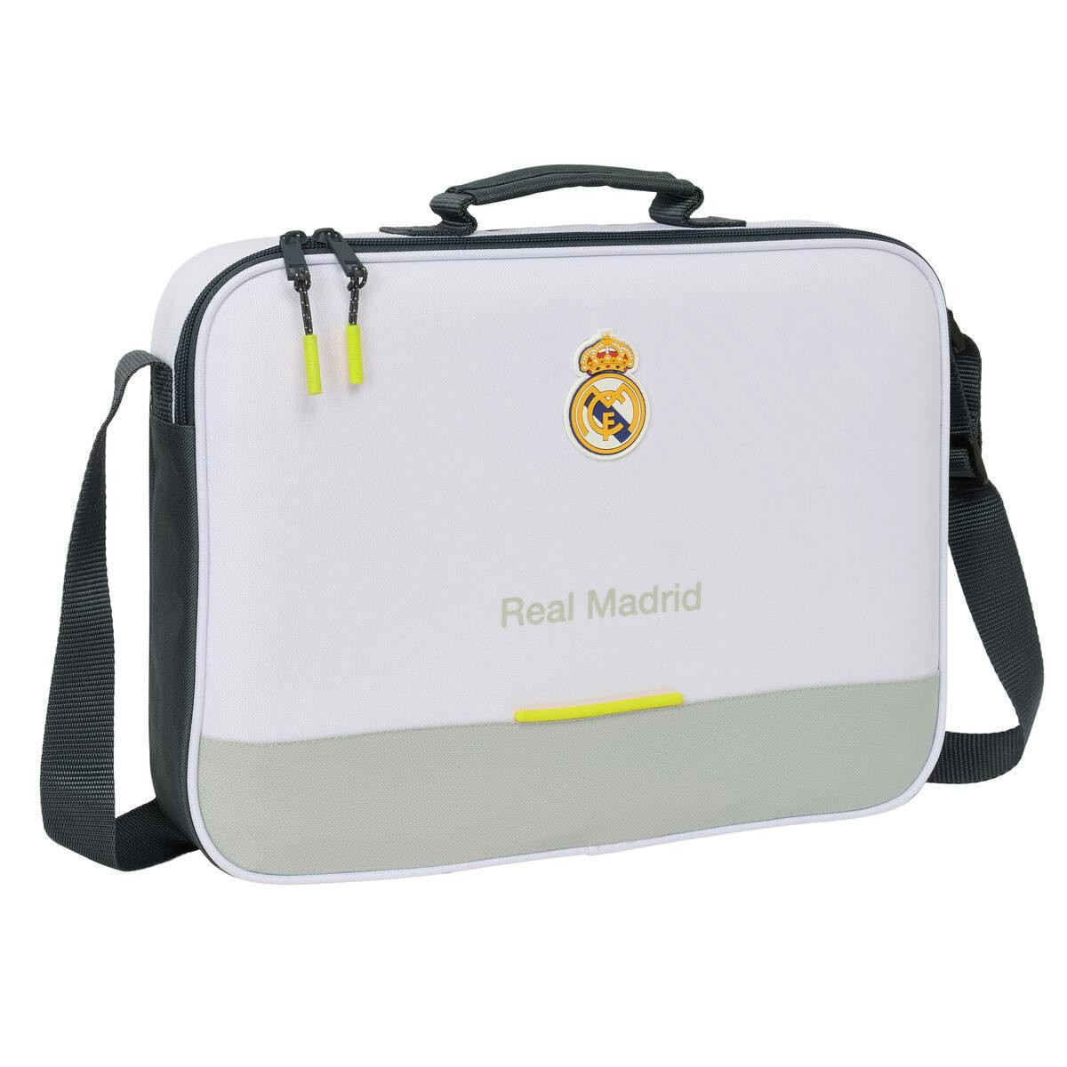 Pasta Escolar Real Madrid C.F. Branco 38 x 28 x 6 cm