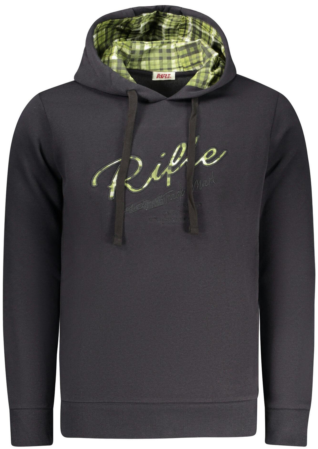 Rifle® Sweatshirt Preta com Capuz de Homem RFF405 - 2XL