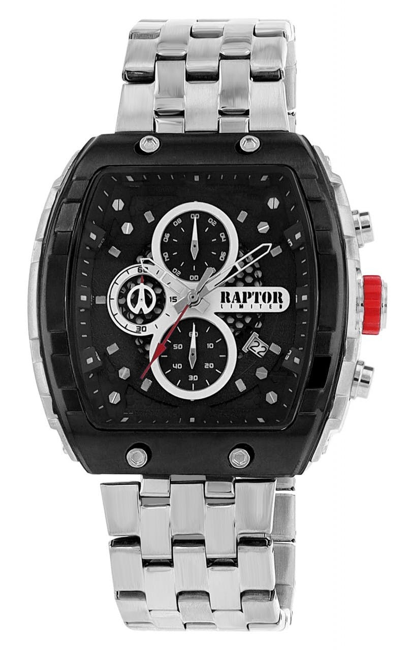 Relógio Raptor® “Louis” Homem com Bracelete em Aço Inoxidável RA20393