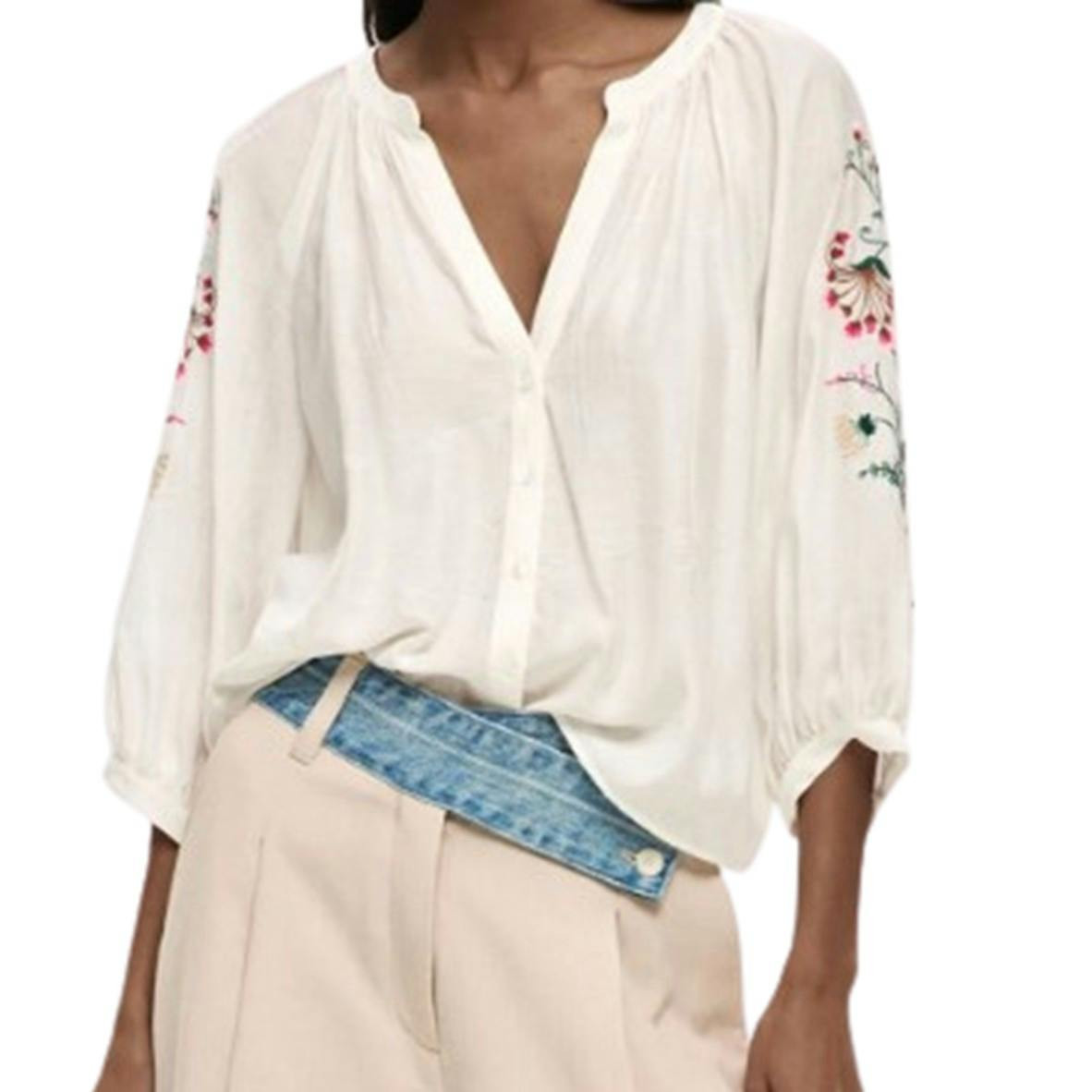 Desigual® Camisa Branca de Mulher 26SWBW13 - M