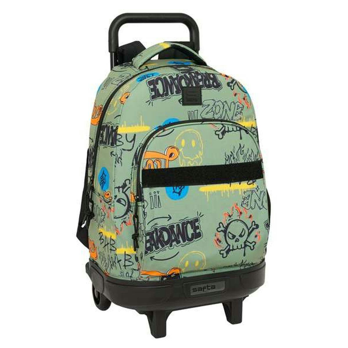 Mochila Escolar com Rodas Safta Zone 33 x 45 x 22 cm Grafite - S4314065