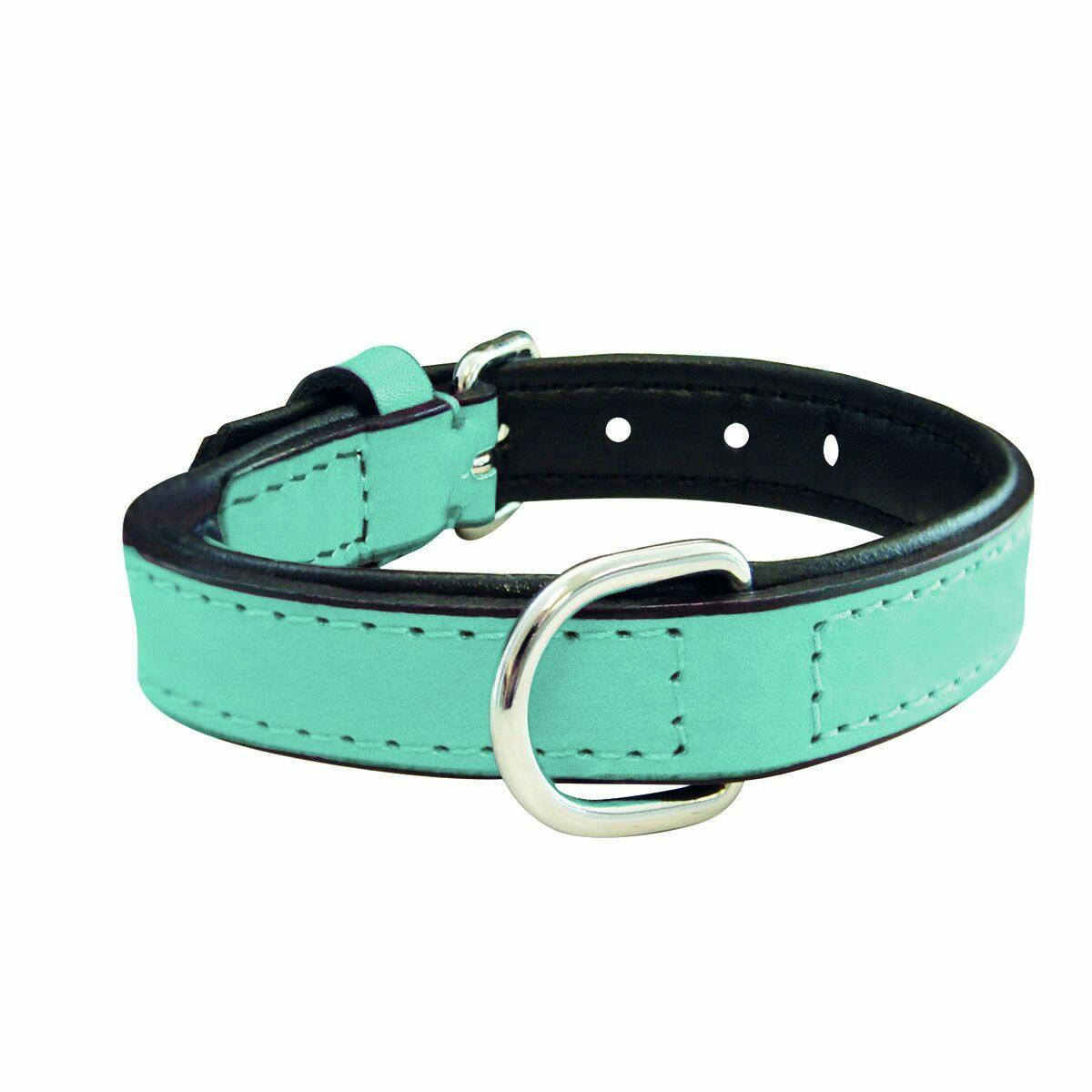 Coleira para Cães Gloria Acolchoado Couro Azul (30 cm)