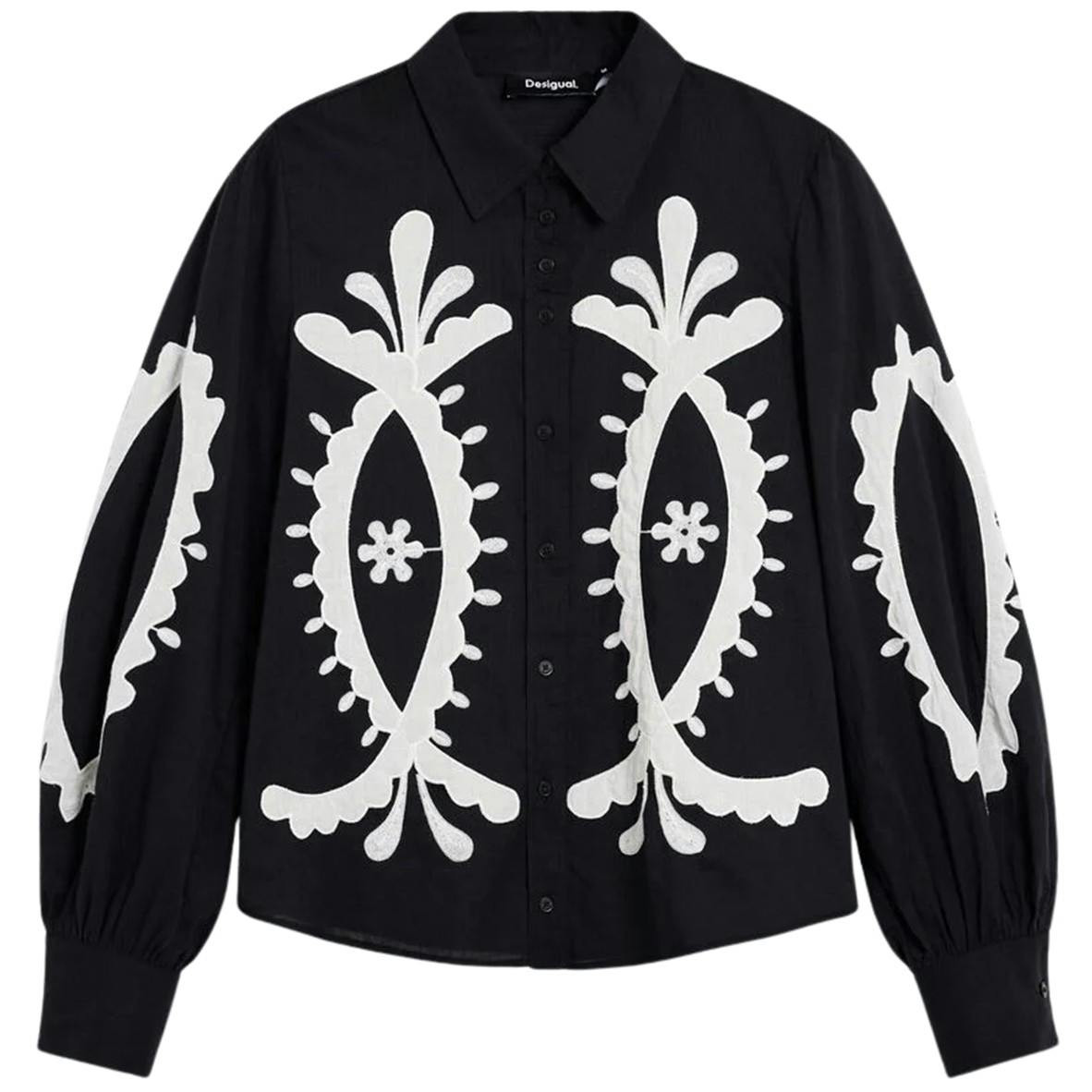 Desigual® Camisa Preta de Mulher 26SWCW08 - XS