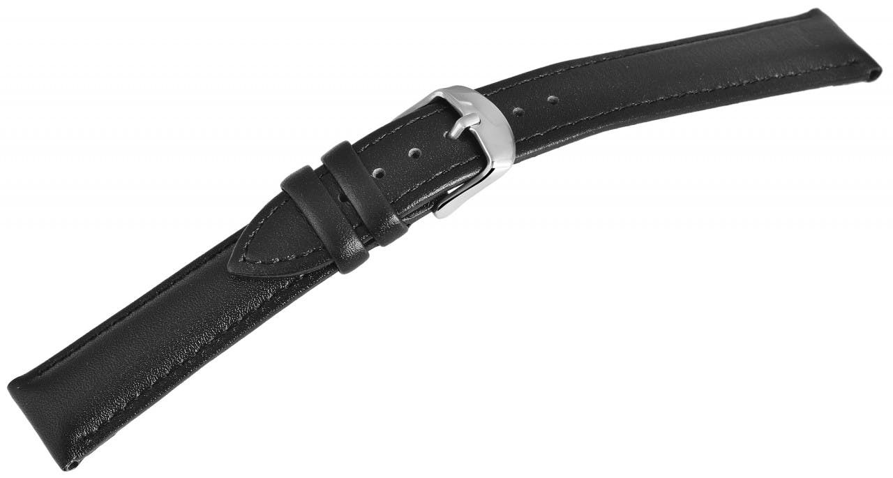 Bracelete para Relógio em Pele Genuína Preto 24 mm - 8000056-240