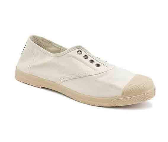 Natural World Eco Inglés Tintado Goma al tono Zapatilla Mujer marfil