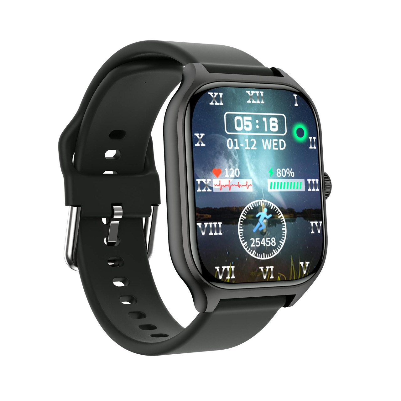 TimeTech® Smartwatch com Bracelete em Silicone 2440014-001