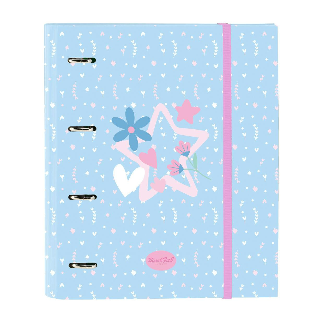 Pasta com Argolas BlackFit8 Smile Azul Cor de Rosa