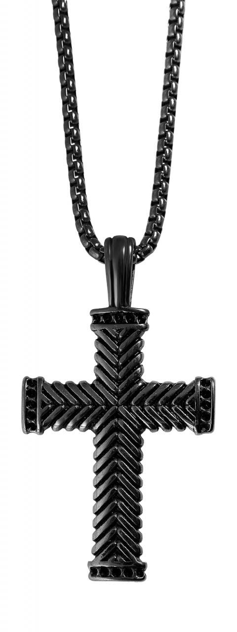 Raptor® Colar com Cruz em Aço Inoxidável RA50191 - RA50191-003